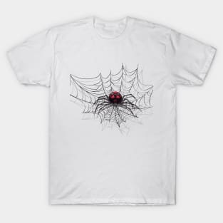 Big Scary Spider Halloween Design T-Shirt